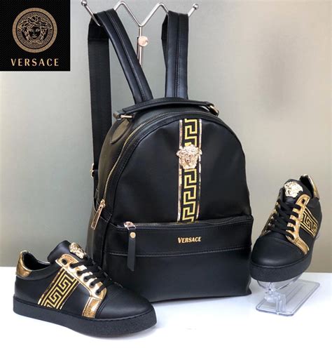 fake versace backpack mens|Versace gift set with backpack.